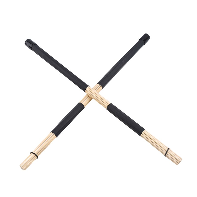A1 Paar Drum Sticks Classic Maple Wood Drumsticks Set 1 Paar Drum Draad Borstels Intrekbare Drum Stok Borstel