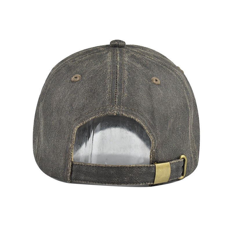 Vasket imiteret læder kasket herre bomuld ren farve baseball kasket til kvinder gorra bone hatte far hat snapback kasketter