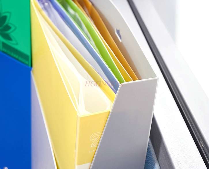 1 szt. Składana książka stojak ambona Polak klasyfikacji pojedyncza siatka pudełko na dokumenty wiszące schowek na dokumenty magazyn pudełko na książki