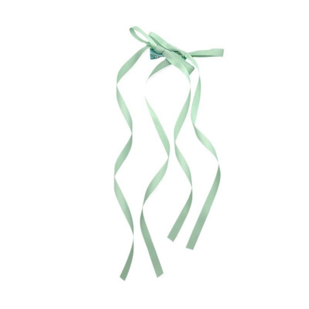 Strik Haarclip Satijnen Lint Bobby Pin Effen Hoofdband Vlechten Haar Tool Schattig Ballet Lente Haarspeldjes Kawaii Haarspelden: Black