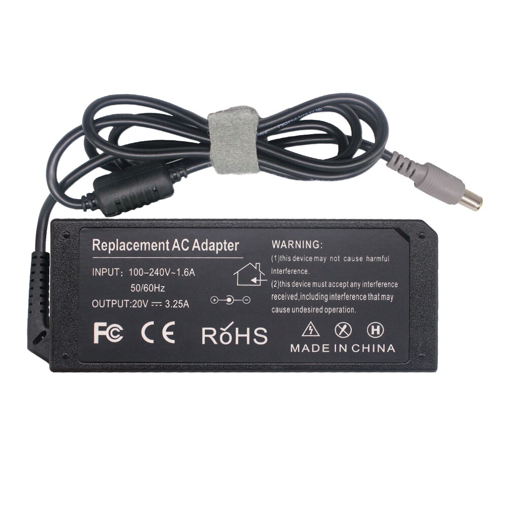 65W AC Adapter Laptop Charger for Lenovo Thinkpad T400 T410 T420 T420s T500 T520 T530 E545 T61 X140e X230 Edge 15 E430 E520 E53