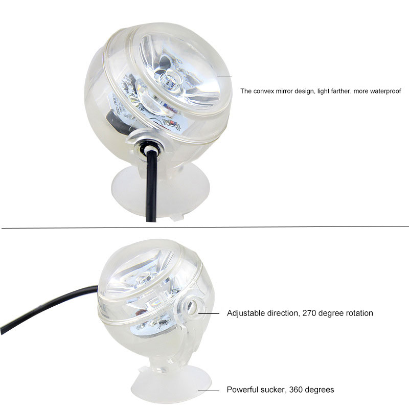 Iluminación LED para tanque de peces, foco submarino resistente al agua, luz de noche Marina/buceo, lámpara de Acuario, accesorios de decoración, 88 x h8z