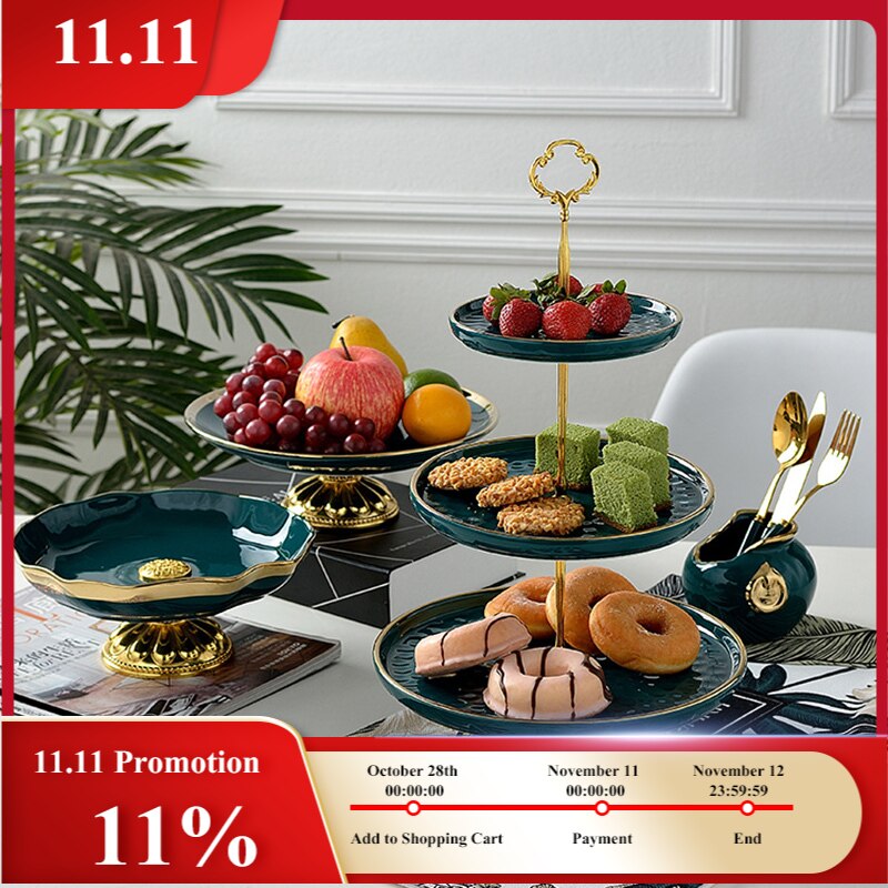 Neue Keramik Japanische Süßigkeiten Snacks Lebensmittel Trays Kuchen Stehen Nordic Malachit Grün Hochzeit Dekoration Tablett Küche Veranstalter