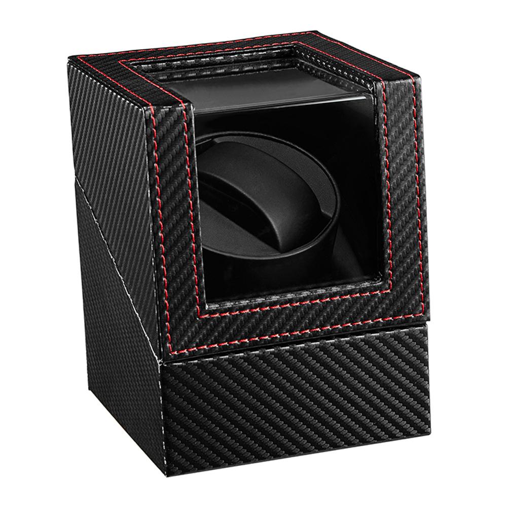 Boîte de remontoir de montre organisateurs de remontage de caja giratoria reloj boîtier de montre remontoir silencieux boîte de rotateur ue/USA/royaume-uni/AU Plug: Design 2 (UK Plug)