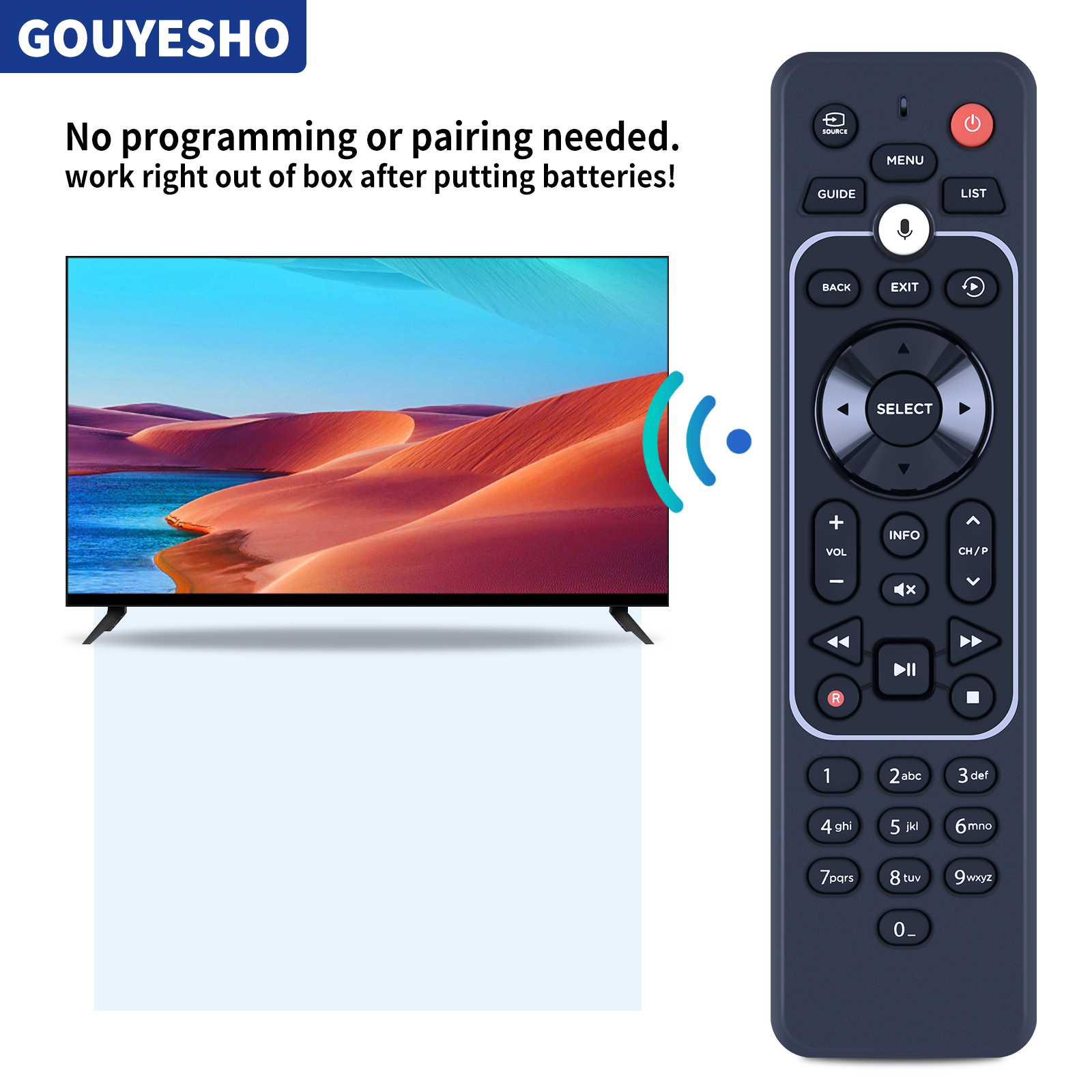 Mando a distancia con Bluetooth para SKY RCVXM-O, Ultra Hd, 4K, TV Box,