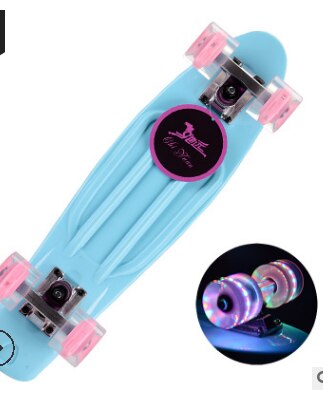 22-Inch Vis Skateboard Beginnende Lopen Enkele-Tilt Skateboard Kinderen Of Volwassenen Borstel Straat Mannen En Vrouwen Vier-Wiel Scooter: 8