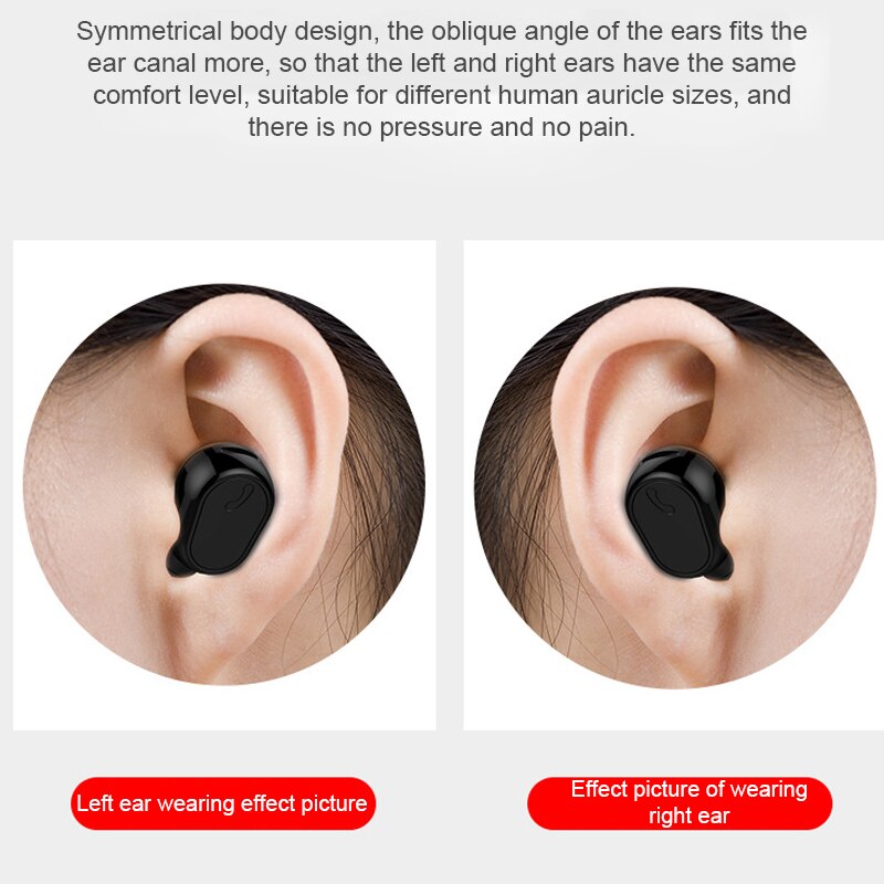 Unsichtbare Bluetooth Headset kabellos Mini Ohr-montiert Einzigen Ohrstöpsel Miniatur Headset Sport Fahren Lange bereithalten-Headset