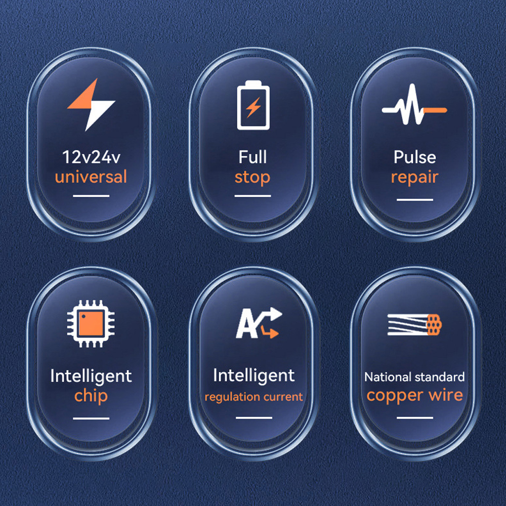 Für Blei Säure Batterie Reparatur Batterie Ladegerät EU Stecker Schnelle Ladegerät High Power Voll Automatische Auto Batterie Ladegerät 12V 24V