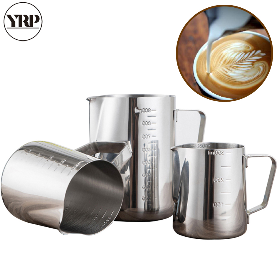 Yrp Rvs Melkopschuimer Kannen Espresso Koffie Mokken Barista Tools Cappuccino Kopjes Craft Latte Pot Keuken Accessoires