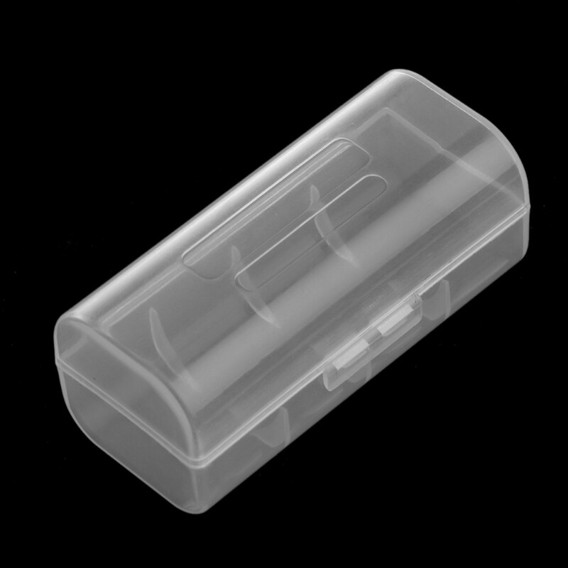 Transparent Plastic Case Holder Container Battery Storage Box For 1X 26650 Battery