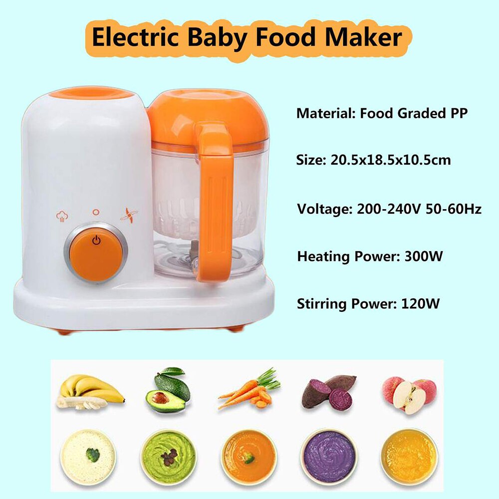 Electric Baby Food Maker All In One Toddler Blenders Steamer Processor