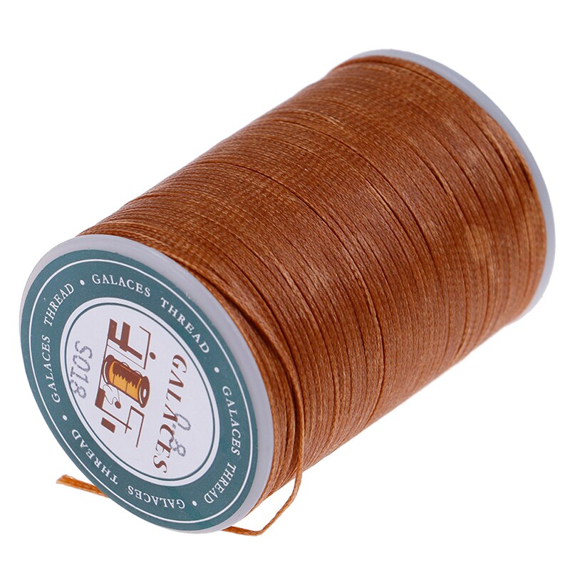 Grand fil à coudre Polyester cordon ciré fil cuir 0.8mm pour bricolage outil couture à la main fil multicolore 90 mètre: C