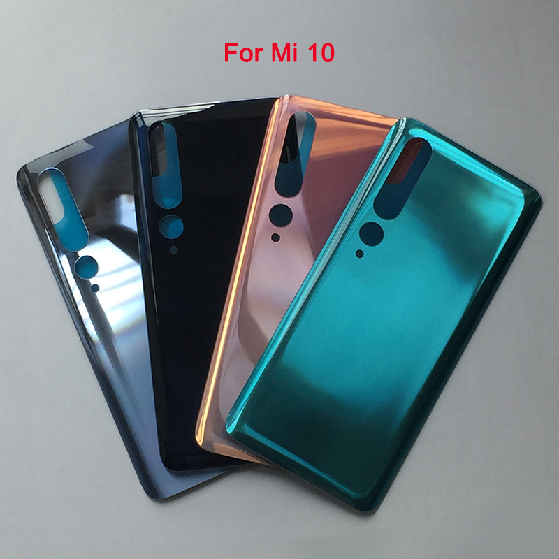 Battery Back Cover For Xiaomi Mi 10 Mi10 Replacement Rear Glass Housing Door Case with Pre-Adhesive