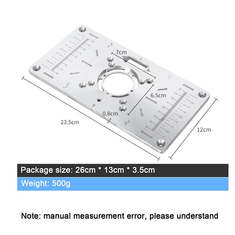 Placa De Inserción Para Mesas De Fresado - Pre-perforada