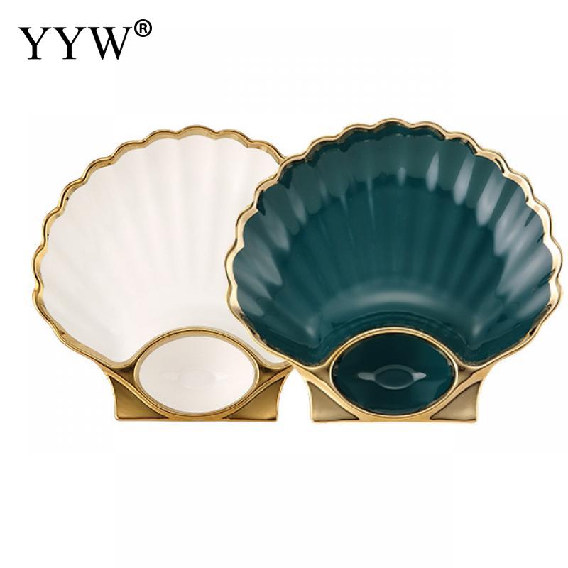 Accesorios para platos de cerámica, juego de platos de Sushi para el hogar, plato de bola de masa hervida, vajilla japonesa con forma de concha, accesorios de cocina: 2 in a pack
