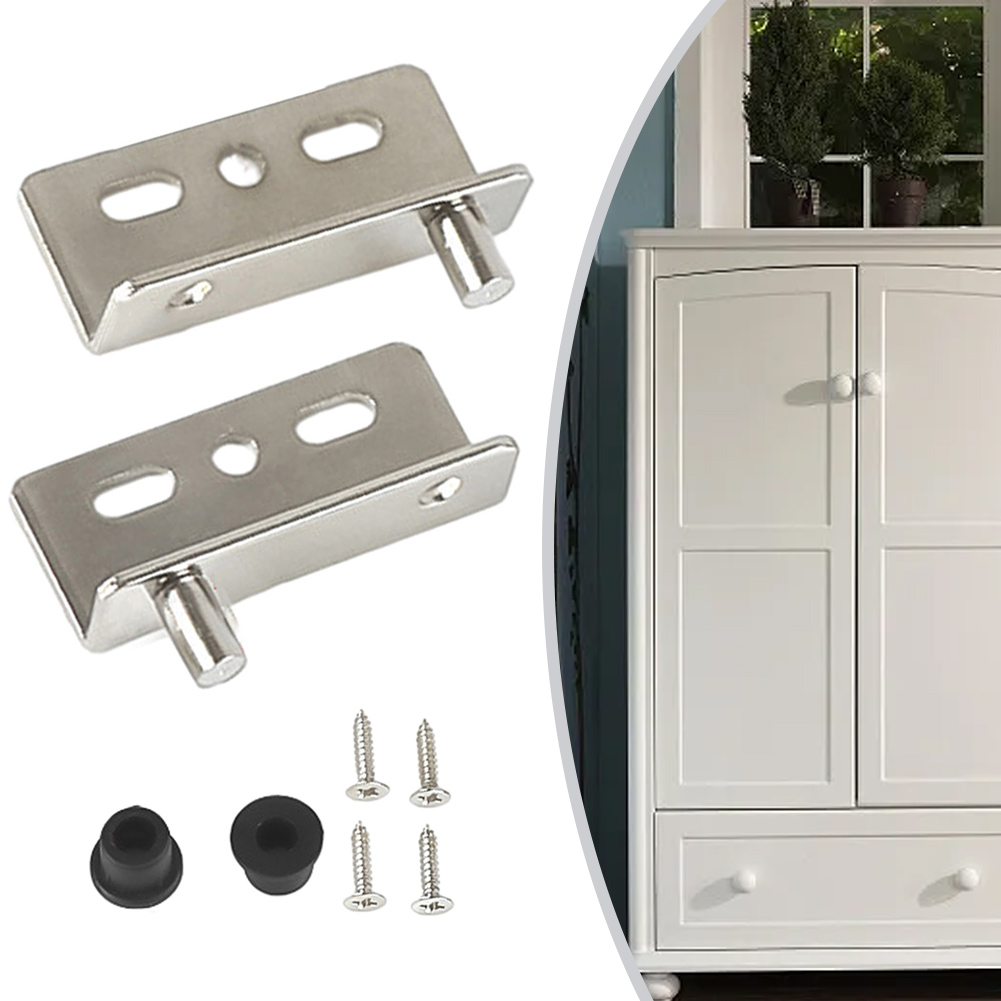 Jeu de charnières pivotantes à Angle droit en fer, pour portes en bois, Installation d'armoires de meubles avec vis, couvercles en plastique