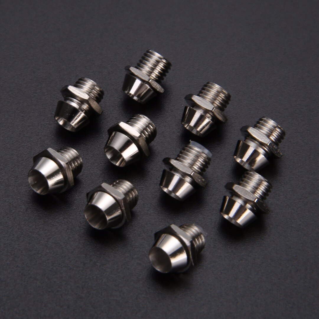 10 stk 3mm led-emitterende diode metall bezel holder rund krom led lampe base lysrør holder med plast deksel