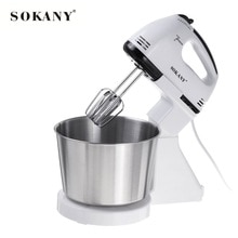 SOKANY 7 Speed 2L Electric Food Mixer Table Stand Cake Dough Mixer Handheld Egg Blender Kitchen Baking Whipping Cream Machine