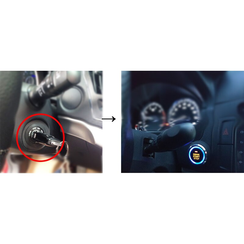 Smart Keyless Start Motor Fernbedienung Eine Taste Start Stop Auto Alarm Mit Autostart System Zentralverriegelung Tür Wegfahrsperre