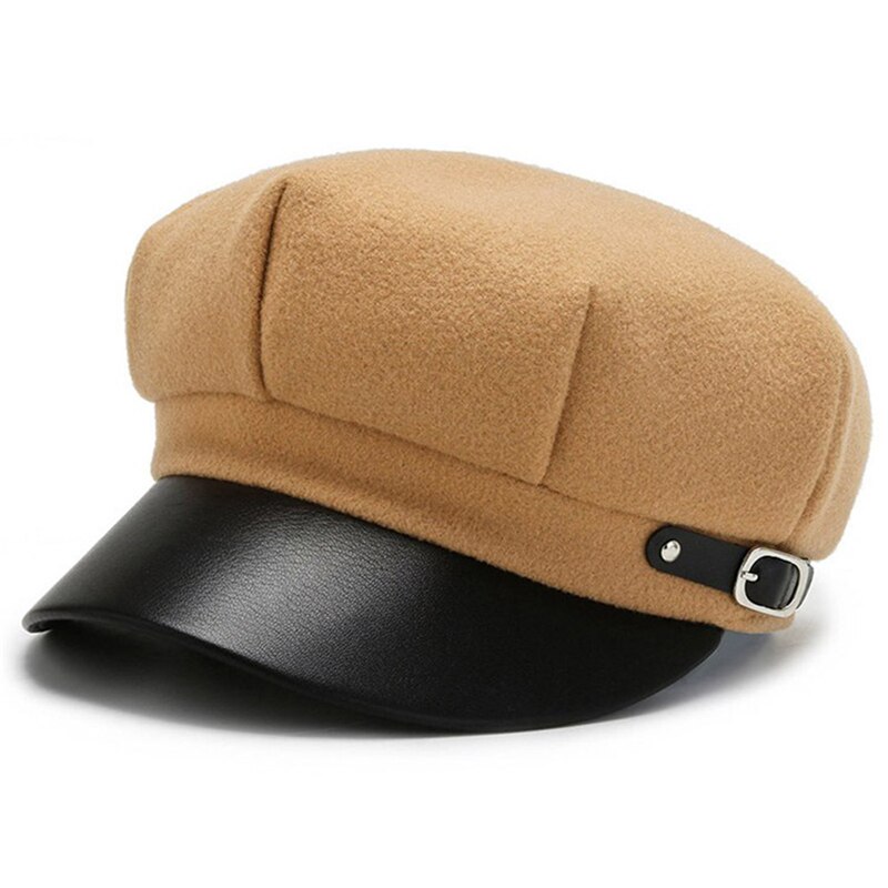 Casual Woolen Achteckige Hüte Für Frauen Winter Herbst Hut Damen Boinas Baskenmütze Kappe Weiblich Ballonmützen Gatsby Caps