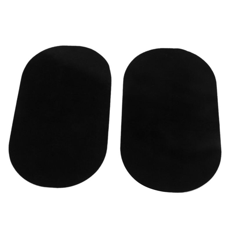 Patch de broderie ovale simple à repasser, à coudre, pour réparer les vêtements, les coudes, les genoux, les autocollants, les applications décoratives en tissu à coudre: Dos