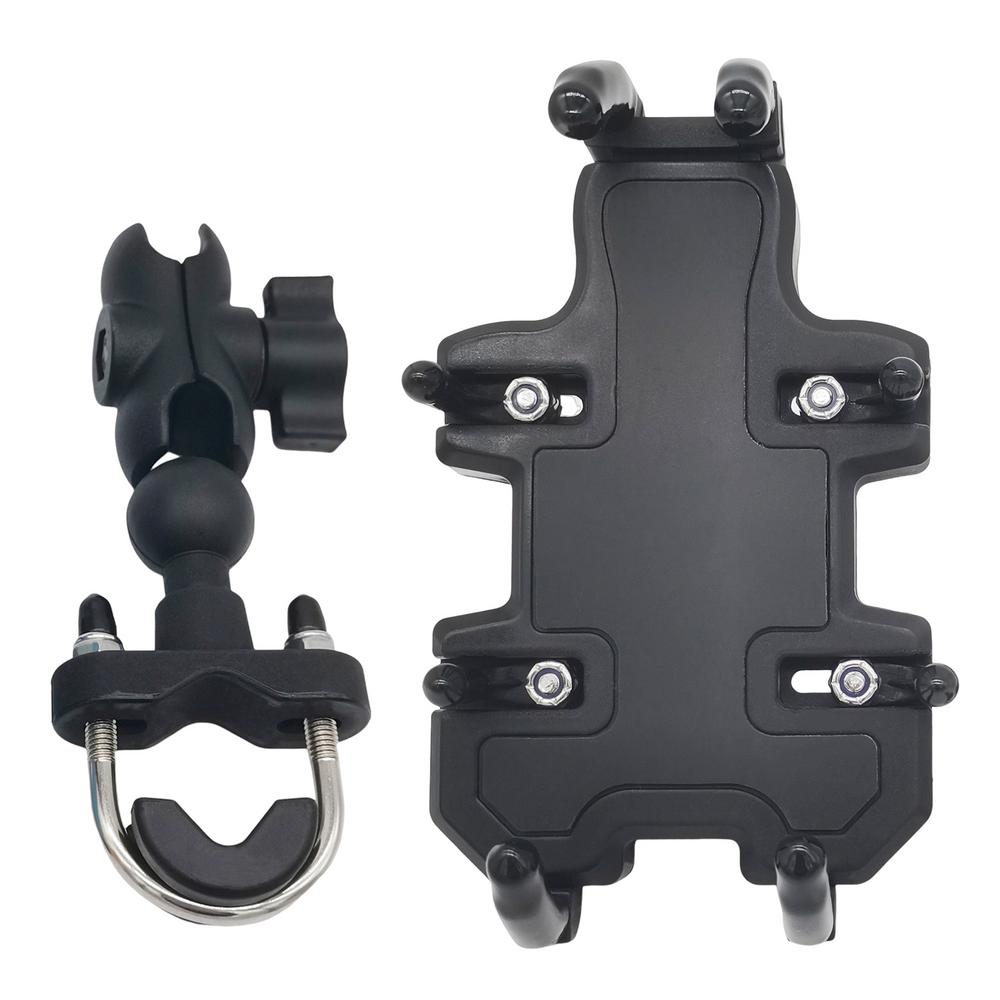 Phone Mount For Motorcycle Stable Shockproof Motorcycle Phone Mount Holder 360 Degree Rotatable Protective Multifunctional: Red