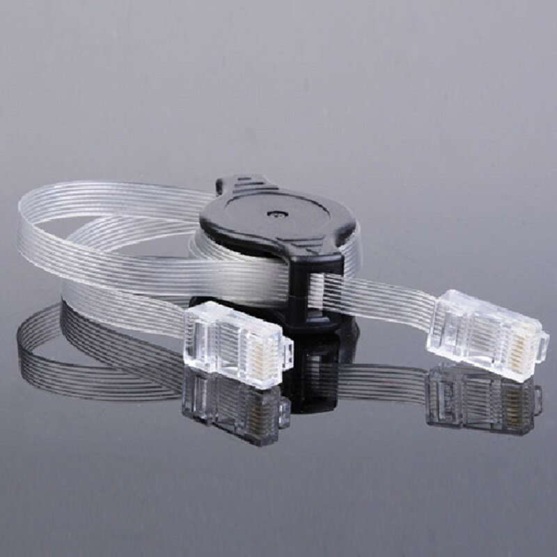 1.5 Meter Rj45 Network Extension Cable For Raspberry Pi Retractable Rj45 Ethernet Wire Lan Cord Flat Lan Cable