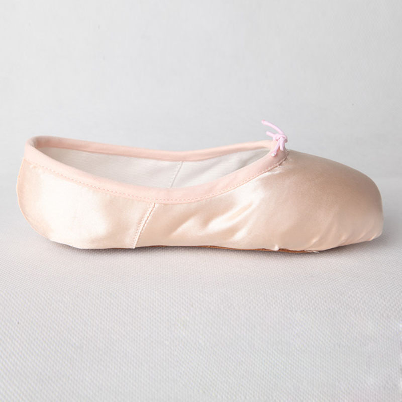 Newly Women Ballet Dance Toe Shoes Satin Pointe Silk Ribbon Bandage Shoes VK-ING