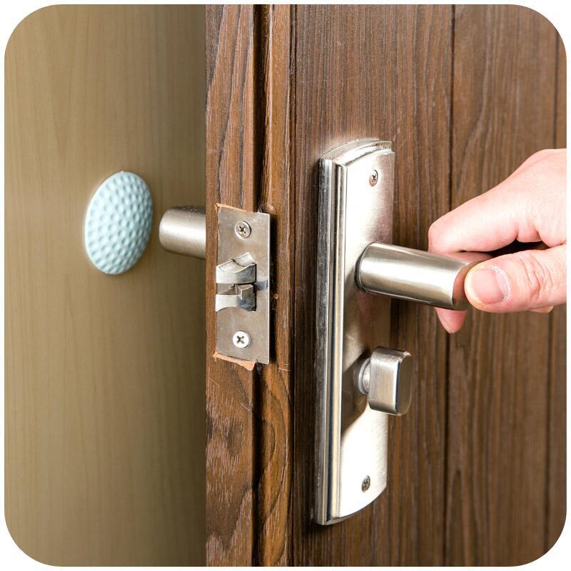 Accueil Gadget bouchon de porte bouton de porte en caoutchouc garde-boue serrure protection coussinet de porte antichoc protecteur mural accessoires de cuisine