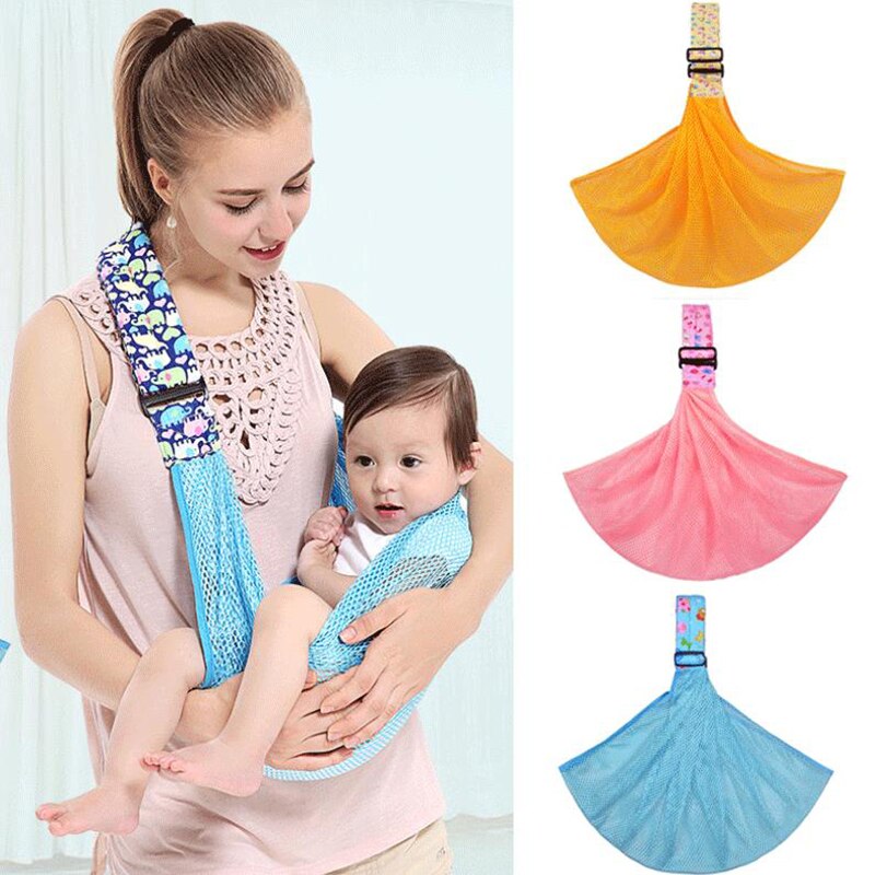 Nyfødte babybærere mesh spædbarn slynge wrap amning papoose ammepose sommer åndbar