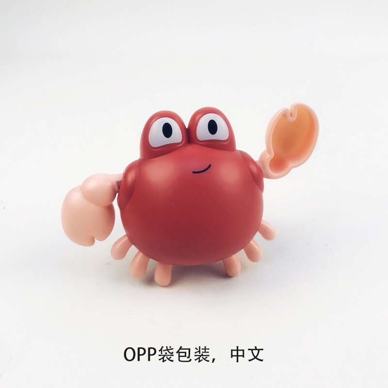 Baby Bath Toys Animal Cute Cartoon Tortoise Crab Classic Baby Water Toy Infant Swim Chain Clockwork Toy For Kid Newest: N