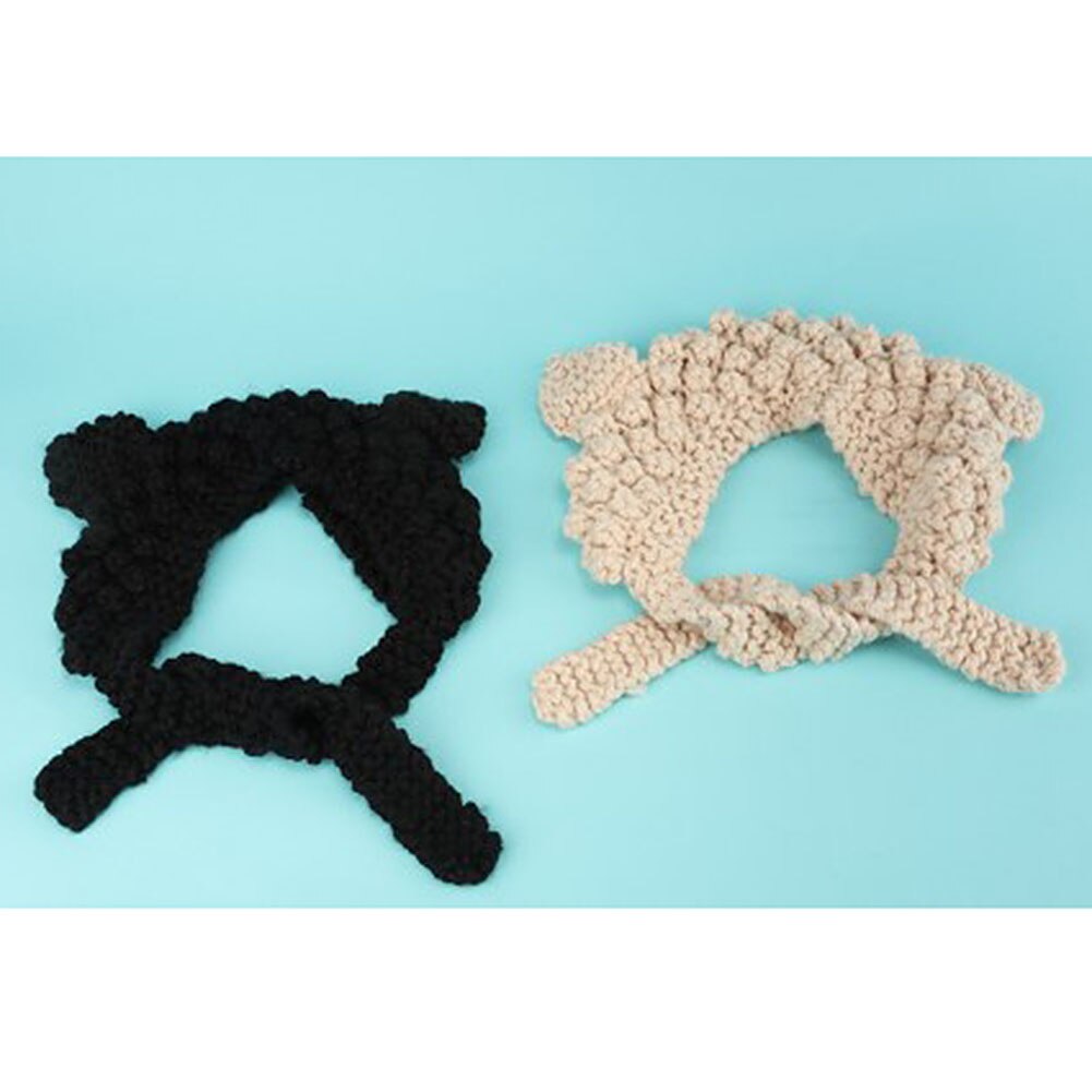 Kvinde vinter uld øreværn strikket sød hue huer kalot vinter varm foret bløde behagelige hatte