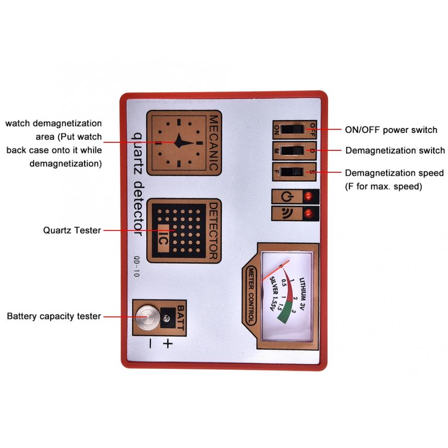Pulsafmagnetisering, der detekterer batterikapacitet pulskvarts tester maskine batterimål ur reparation af tilbehør til værktøj