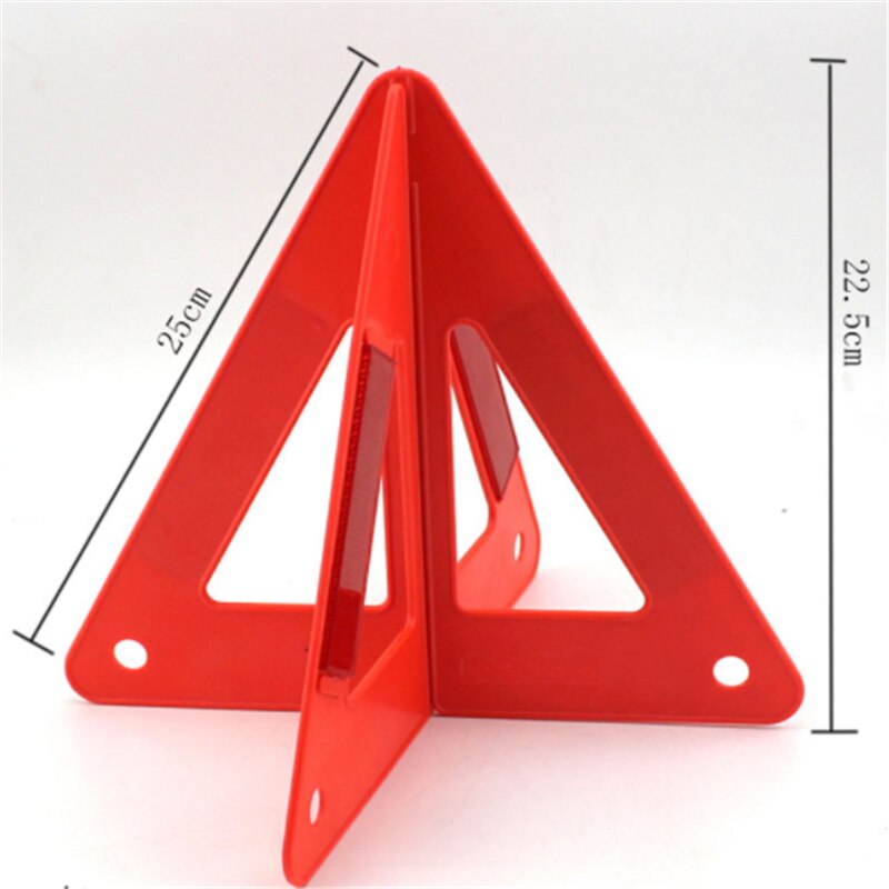 2Pcs Car Emergency Breakdown Warning Triangles Traffic Signaling Reflective Safety Stop Sign Crossing Detachable Folding