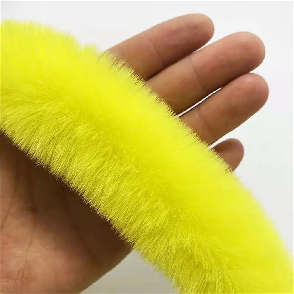 Ruban en Fausse Fourrure de 1.5m, Rouleau de Tissu à Rayures en Peluche, Coupe Moelleuse pour Costume d'Hiver, Artisanat de Bricolage: WHITE