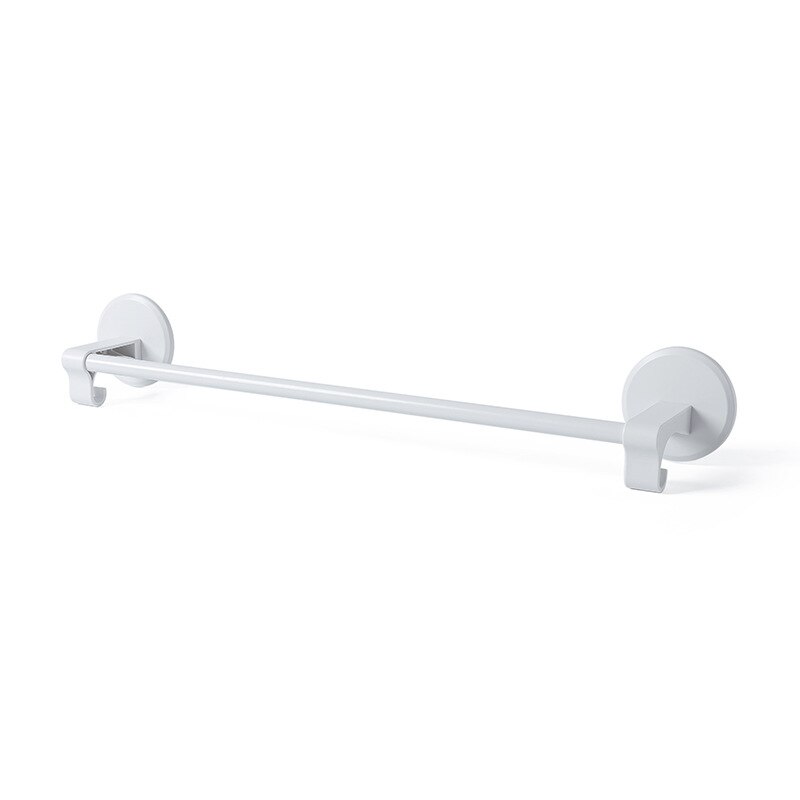 Toallero nórdico, toallero montado en la pared, toallero, barra única, pasta fuerte, estante para toallas con gancho, toallero de baño, colgador de 4 colores: White