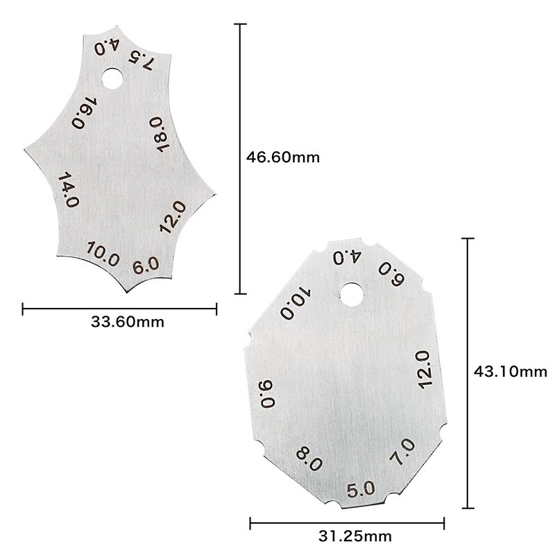 Two-piece Welding Gauge Fillet Weld Tee Joint Welding Throat Depth Leg Length Gauge Ruler weld leg depth gauge /: Default Title