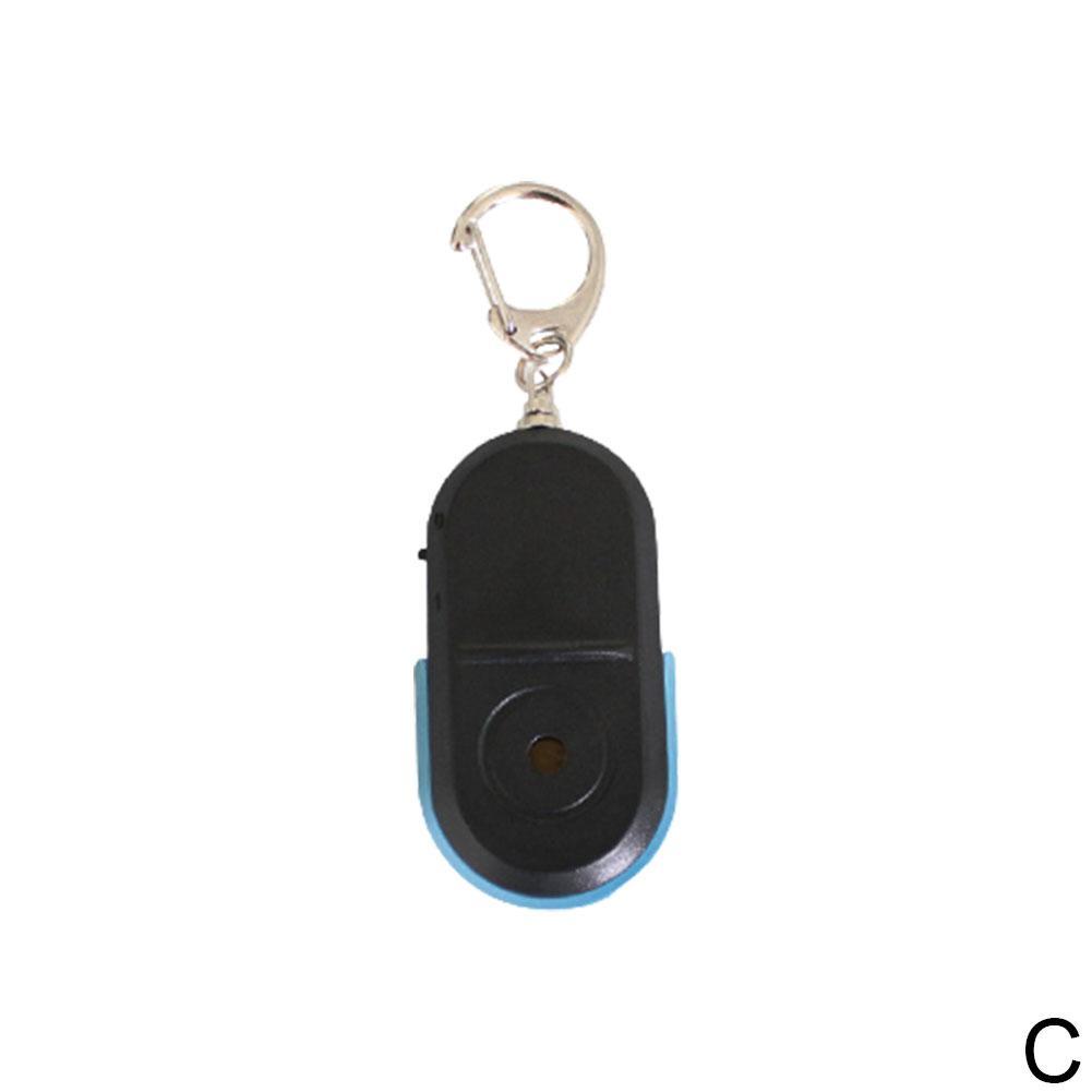 Anti-Lost Alarm Key Finder Locator Keychain Whistle Sound With LED Light Mini Anti Lost Key Finder Sensor: Blue