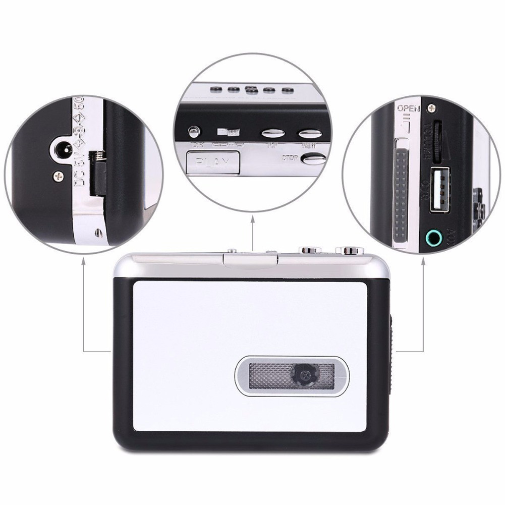 thumbnail image 2 of PANDA 6501 Portable Tape AM/FM Radio Retro Cassette Music Player 2 of 13