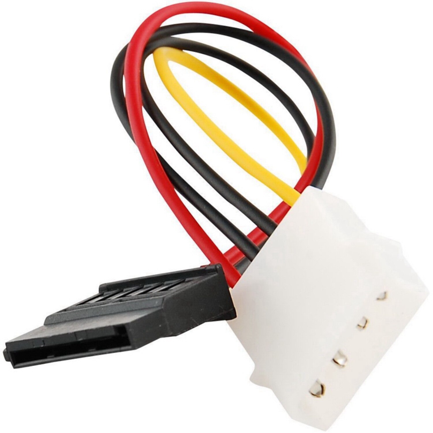 Ordinateur Molex 4 broches alimentation Y répartiteur câble et SATA alimentation femelle à Molex mâle adaptateur convertisseur câble, 6 pouces