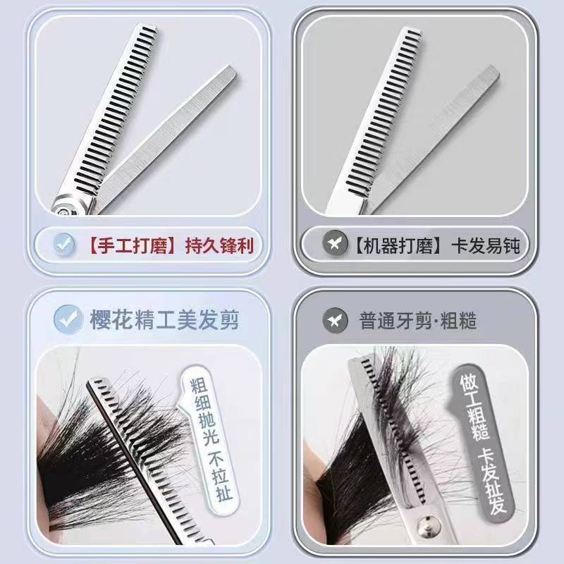 Left Handed Hairdressing Scissors Barber Shears Stainless Steel Thinning Salon Home Use Beginner