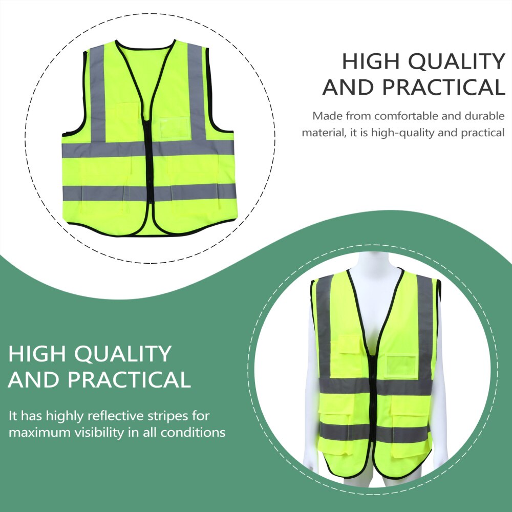 1 Pc Safety Vest Comfortable Premium Practical Protective Vest Security Vest for Construction