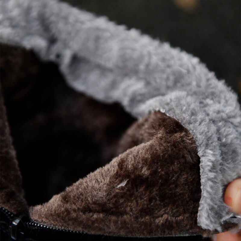 Dikke Warme Mannen Laarzen Schoenen Mannen Winter Snowboots High-Top Mannen Casual Schoenen Met Bont Plus fluwelen Enkellaars Mannelijke