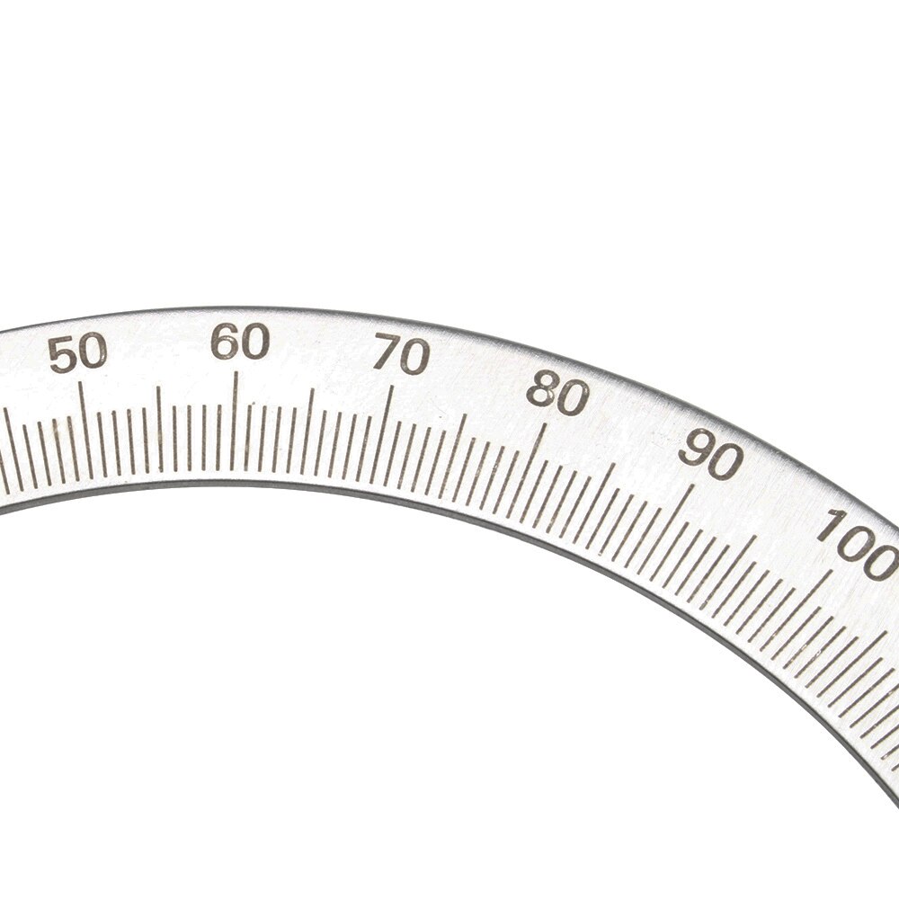 LUBAN Stainless Steel 180 degree Protractor Angle Finder Rotary Measuring Ruler Angle ruler 100mm 150mm 300mm