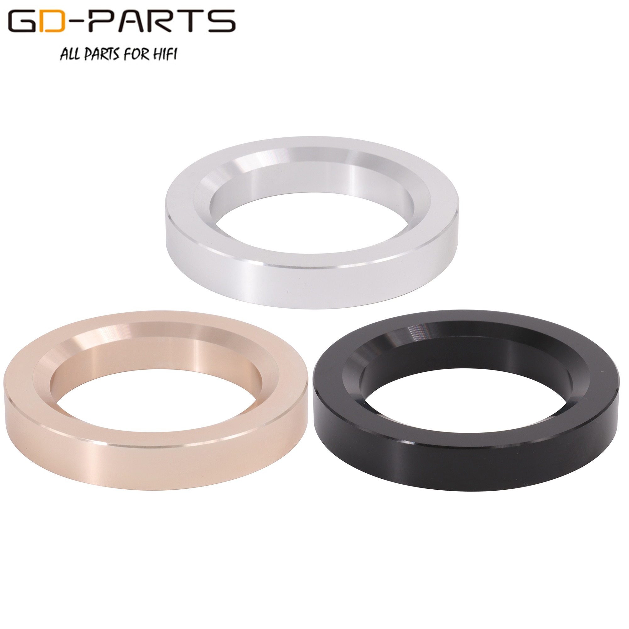 63*44*10mm Machined Full Aluminum Base Ring Decorating Circle Washer For Vintage Hifi Audio KT88 Tube Amplifier