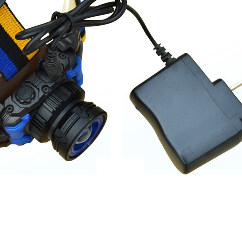 Batterioplader 18650 - AC 110-240V til Lygte, Forlygte - Strømadapter DC 4.2V 500mA