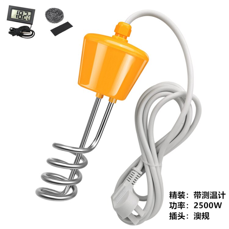 3000W Floating Electric Heater Boiler Water Heating Element 220V Portable Immersion Suspension Bathroom swimming pool
