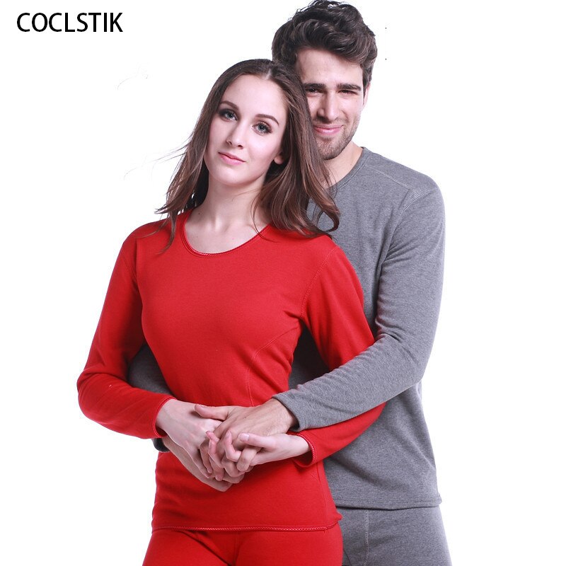 Ropa interior térmica de invierno de para mujer/Hombre Ropa interior de algodón de terciopelo grueso ropa de dormir femenina pijamas