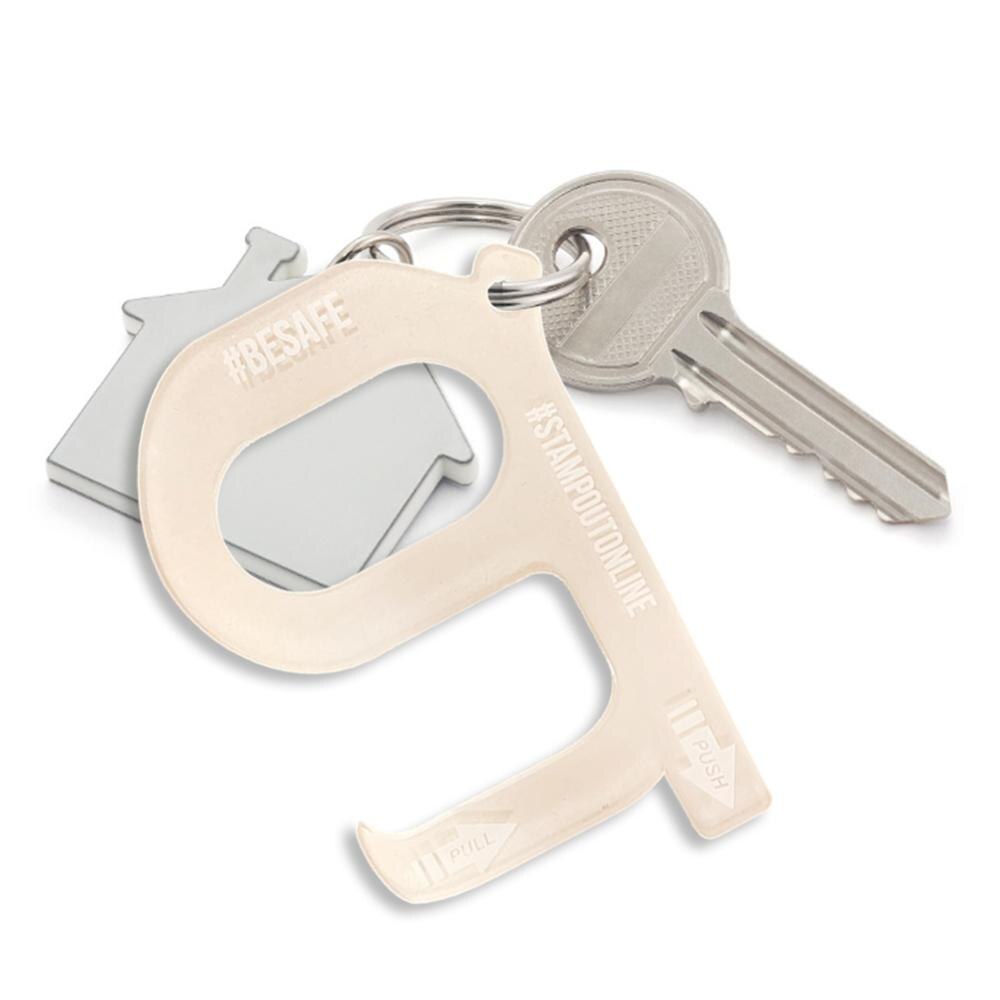 EDC ouvre-porte | Outil Portable, Kooty clé crochet, outil d'hygiène sans contact, presse à main, outil élévateur: 4