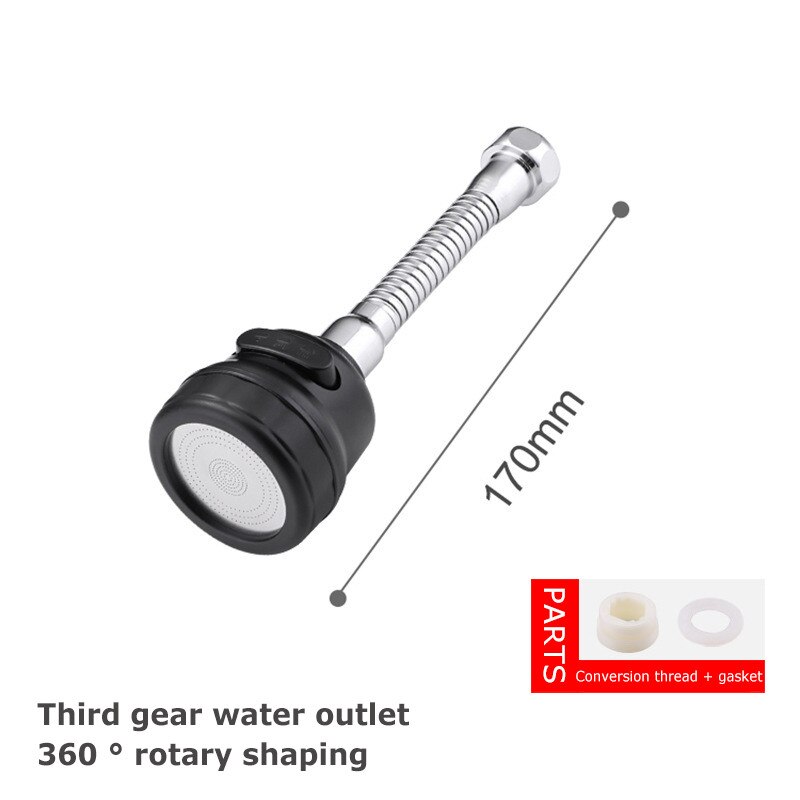 Universal Filter Tap Universal Splash Filter Faucet Sprayer Diffuser Water Splash Three-Speed Adjustable Extend Kitchen Bubbler: T6